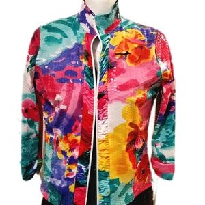 Erin London Women's Colorful Textured Jacket Sz. M